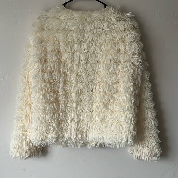 Fluffy coat, worn once! - Picture 4 of 6